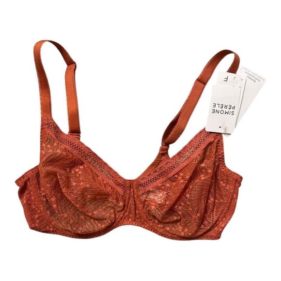 Simone Perele Comete Molded Full Cup Texas Pink Lace Bra $120 34D - Picture 6 of 7